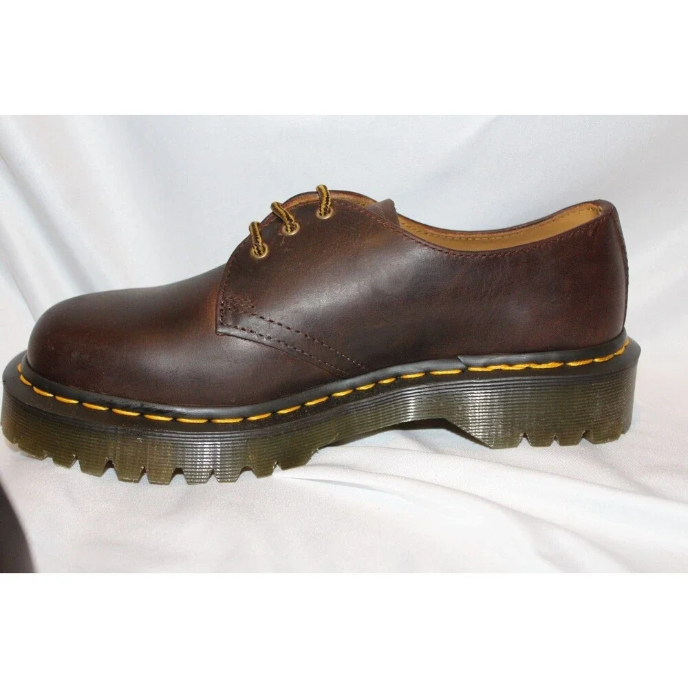 DR MARTENS 1461 WOMEN'S BEX LEATHER OXFORD BROWN CRAZY HORSE‎